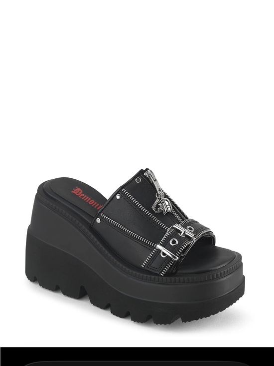 Demonia Shoes - Demonia Black Platform Mary Jane Shoes Womens 10 Goth Punk NWT